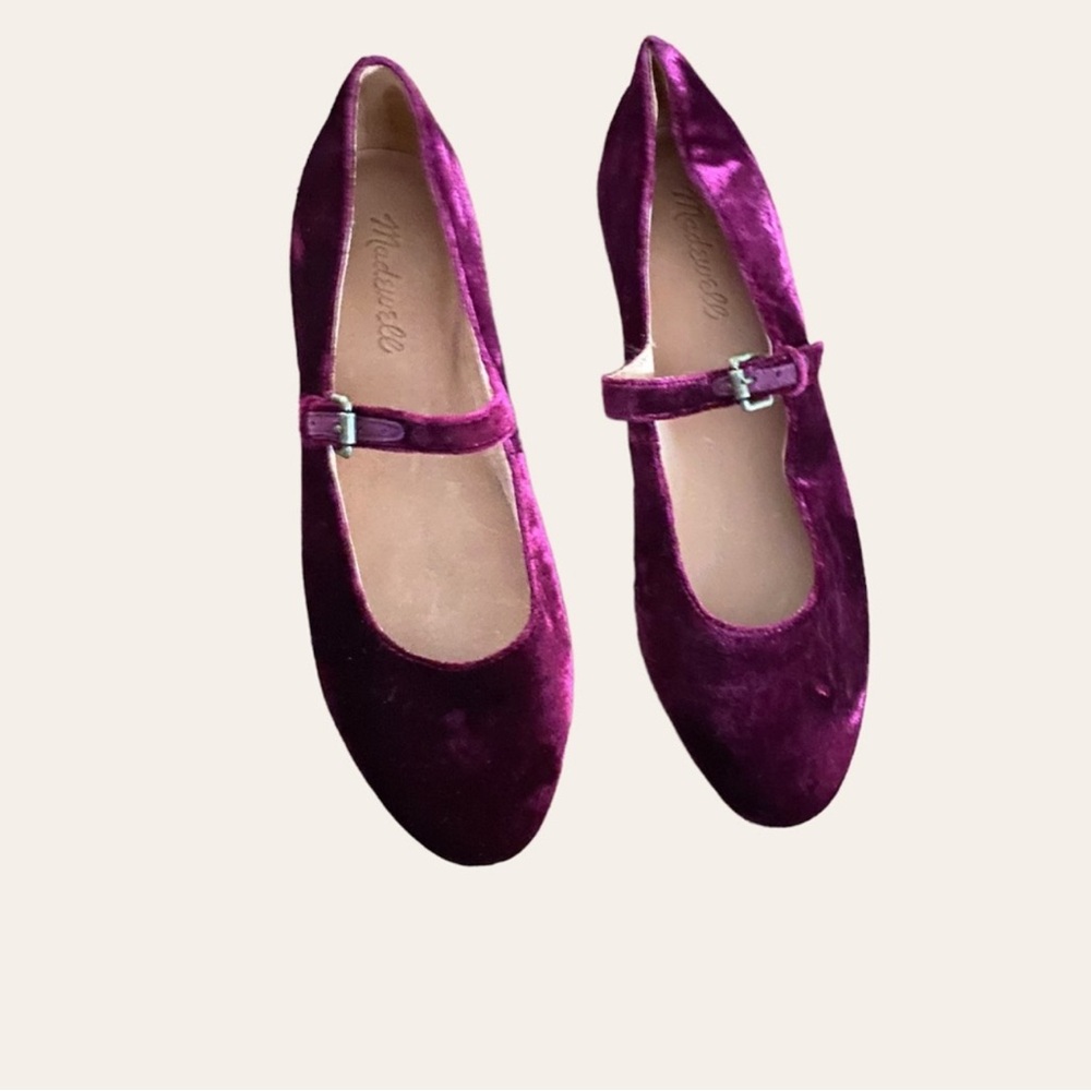 Madewell Coralie Velvet Mary
Jane Flats
